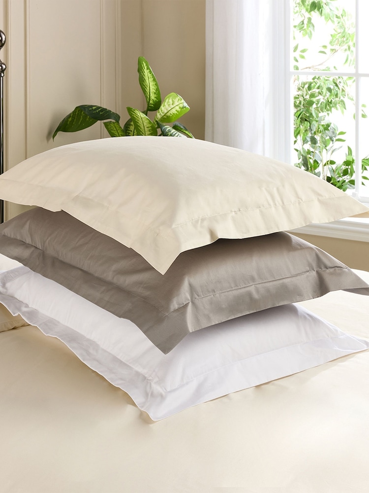 Hotel Pure Luxury White 5 Star Oxford Pillowcase Pair - Image 2 of 6