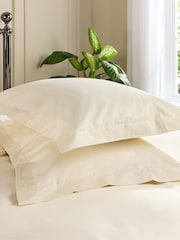 Hotel Pure Luxury Cream 4 Star Oxford Pillowcase Pair - Image 3 of 6