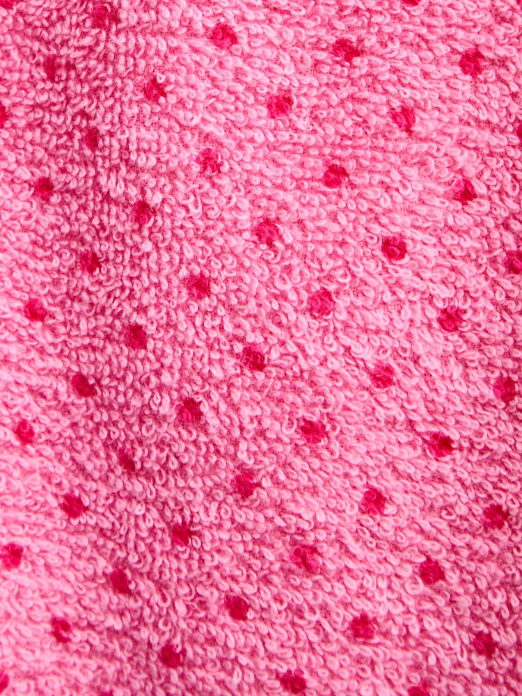 JoJo Maman Bébé Pink Strawberry Hooded Poncho Towel - Image 4 of 4