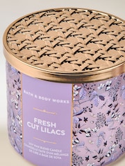 Bath & Body Works Fresh Cut Lilacs 3 Wick Candle 411g - Image 2 of 2