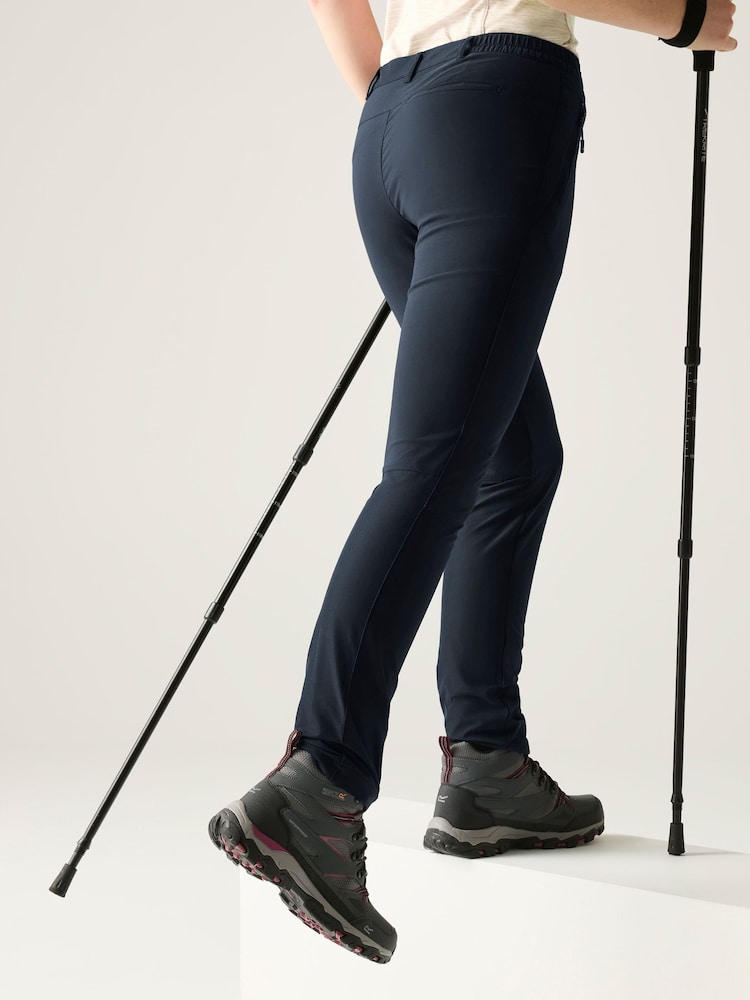 Regatta Blue Highton II Water Repellent Trousers - Image 2 of 8 Regatta Blue Highton II Water Repellent Trousers - Image 2 of 8