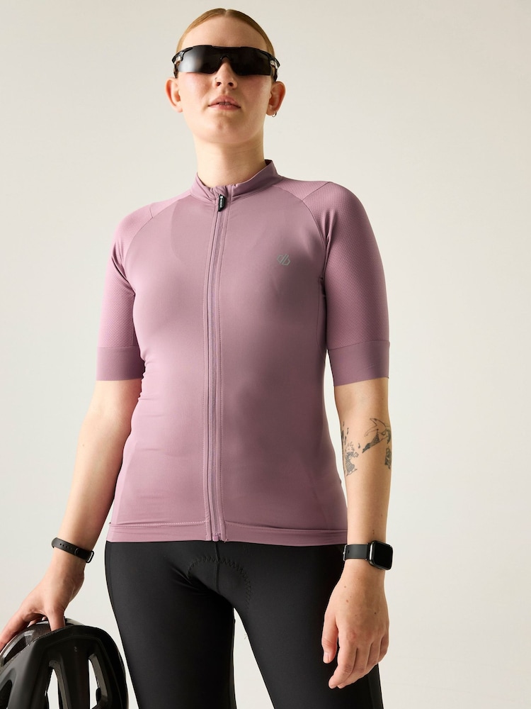 Dare 2b Pink Lightning Short Sleeve Cycle Jersey - Image 1 of 9 Dare 2b Pink Lightning Short Sleeve Cycle Jersey - Image 1 of 9
