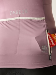 Dare 2b Pink Lightning Short Sleeve Cycle Jersey - Image 6 of 9