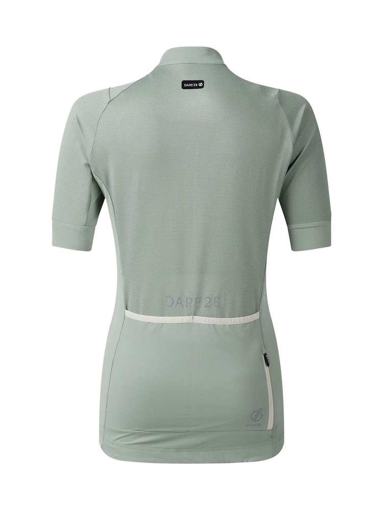 Dare 2b Green Lightning Short Sleeve Cycle Jersey - Image 9 of 9 Dare 2b Green Lightning Short Sleeve Cycle Jersey - Image 9 of 9
