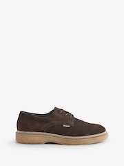 Barbour® Chocolate Brown Harefield Derby Shoes - Image 1 of 5