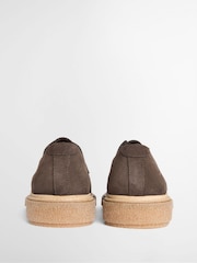 Barbour® Chocolate Brown Harefield Derby Shoes - Image 2 of 5