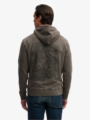 Superdry Grey Tokyo Narrative Loose Hoodie - Image 2 of 6