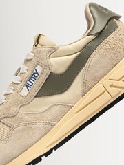 AUTRY Natural Reelwind Mesh & Suede Trainers with Leather Wave and Back Tab - Image 6 of 6