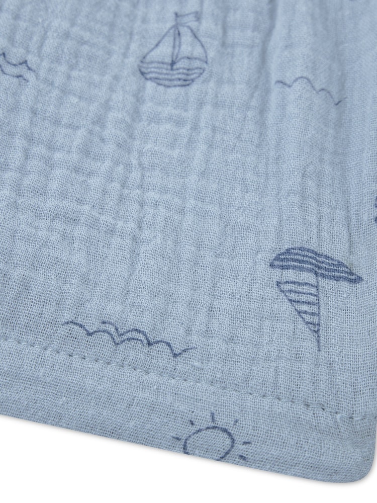 Sininen - Huggies Shirt, Shorts & Hats 3 Piece Set - Kuva 3 / 3