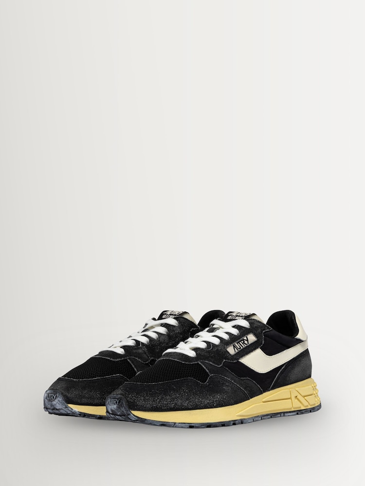 AUTRY Black Reelwind Mesh & Suede Trainers - Image 2 of 6 AUTRY Black Reelwind Mesh & Suede Trainers - Image 2 of 6