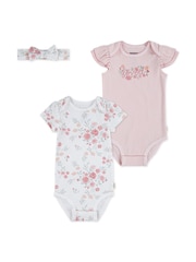 Rosa - Huggies bodyer og pannebåndsett 2 pakke - Bilde 1 av 4