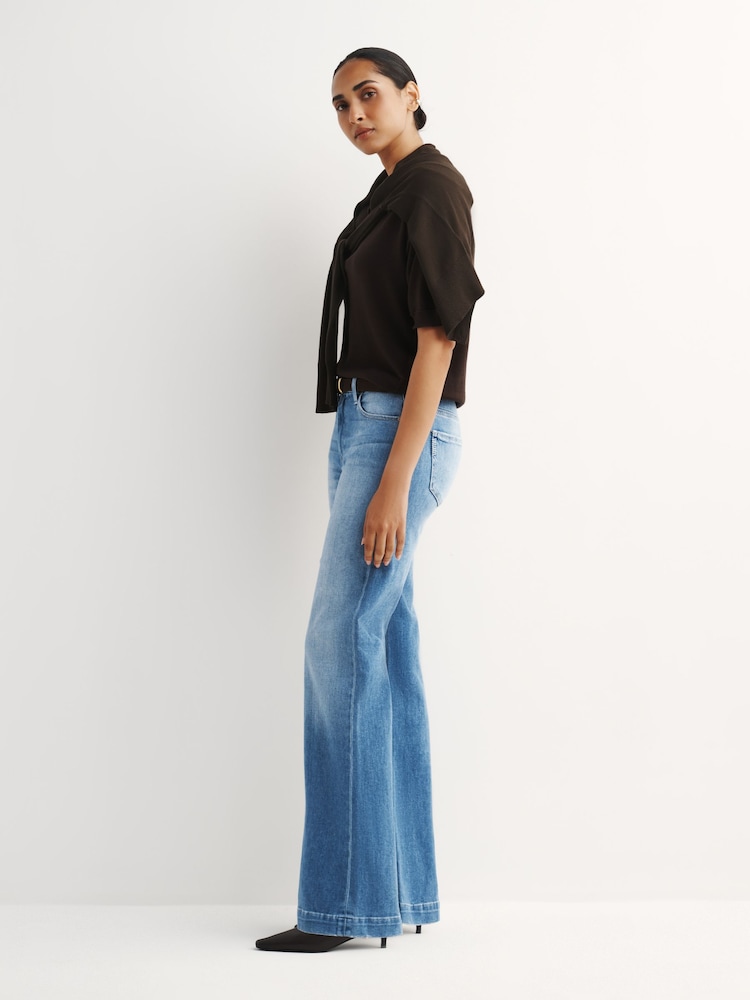 Paige Cinerama Leenah 32" Wide Leg Jeans - Image 2 of 7