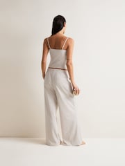 TALA Beige Sleep Lounge Wide Leg Trousers - Image 2 of 3
