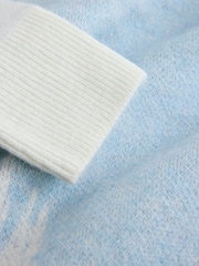 Blue/Pink Christmas Long Sleeve Jumper - Image 3 of 3
