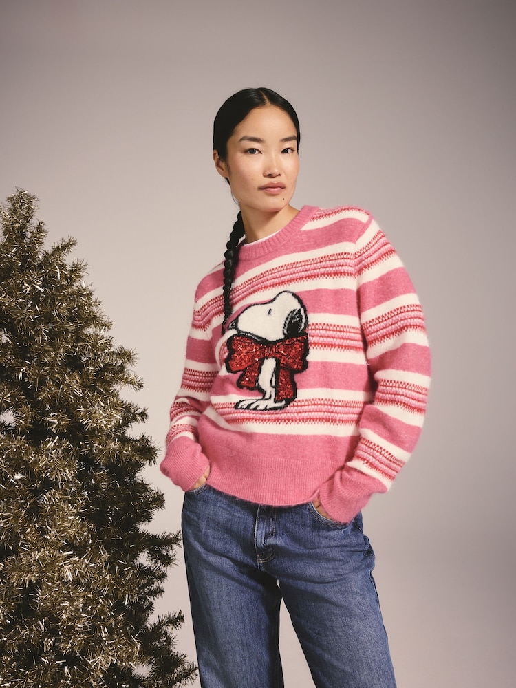 Pink/Red Family Matchback Christmas Jumper - Image 1 of 11