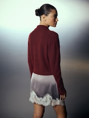 Berry Red Beaded Cocktail - Cardigan de Noël - Image 4 sur 8