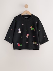 Black Christmas Long Sleeve Jumper - Image 1 of 3