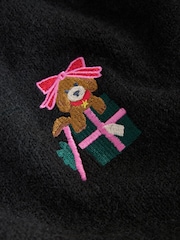 Black Christmas Long Sleeve Jumper - Image 2 of 3