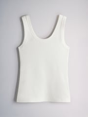 The Set 5 Pack Scoop Ribbed Strappy Vests Navy Blue/Blue/Stripe/Red/White - Image 5 of 8