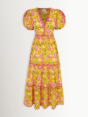 Pink City Prints Provencial Peony Womens Jolie Dress - Image 1 of 1