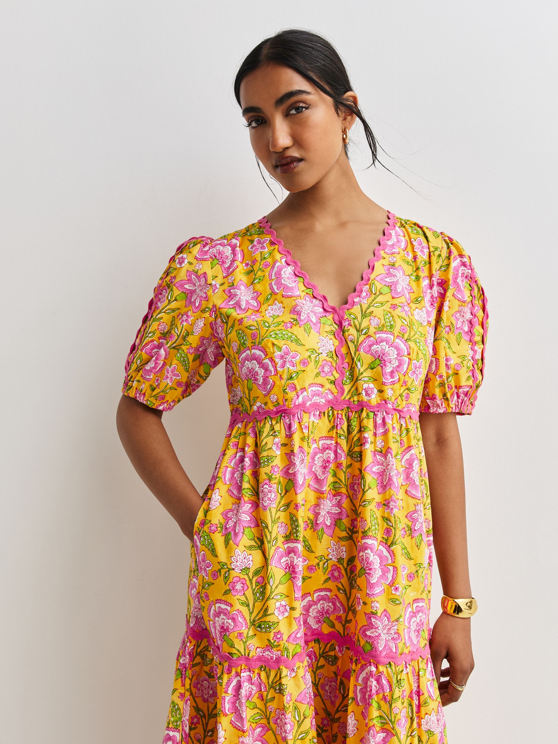 Buy Pink City Prints Provencal Peony Jolie Dress from Next USA