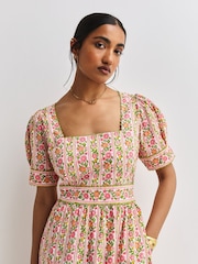 Pink City Prints Moghul Border Evelyn Dress - Image 4 of 10