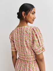 Pink City Prints Moghul Border Evelyn Dress - Image 5 of 10