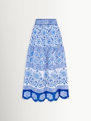 Pink City Prints Vintage Bouquet Anora Skirt - Image 1 of 1