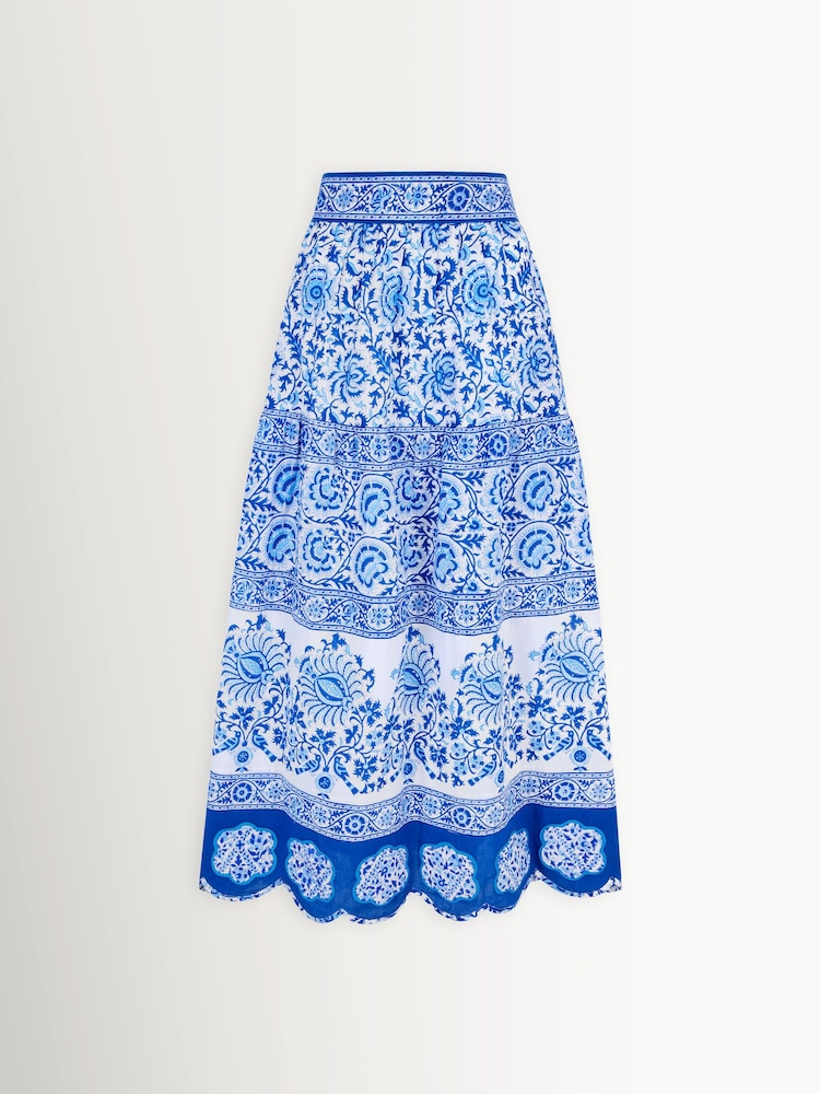 Pink City Prints Vintage Bouquet Anora Skirt - Image 1 of 1