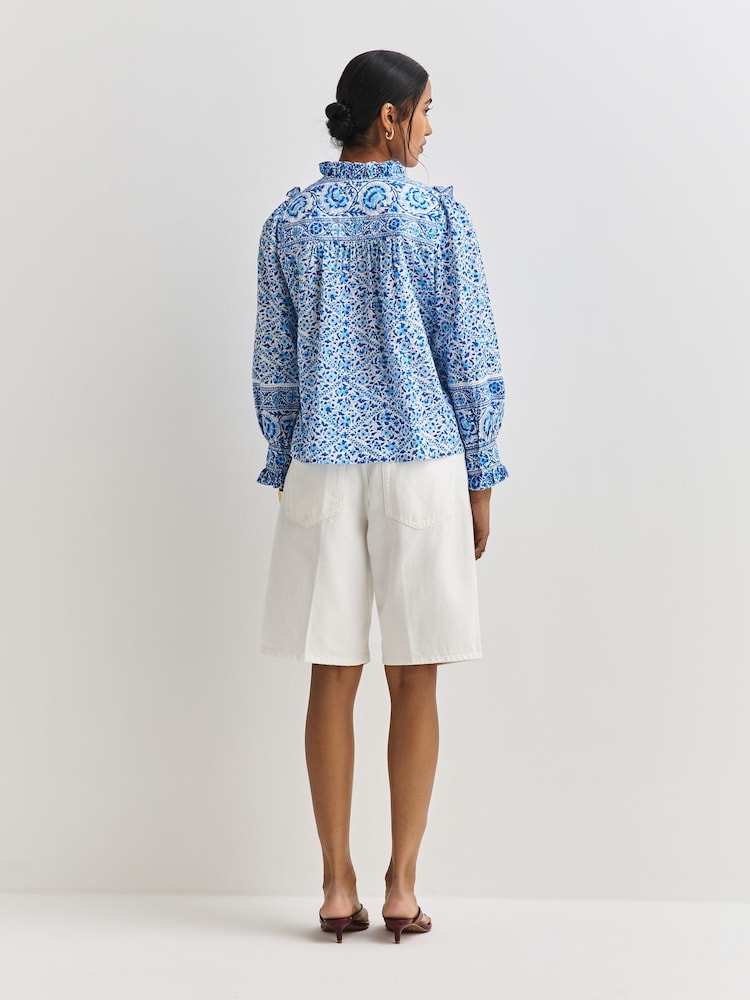 Pink City Prints Azure Nettie Blouse - Image 2 of 10