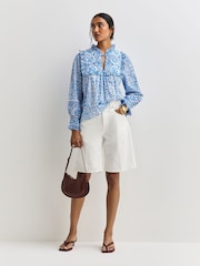 Pink City Prints Azure Nettie Blouse - Image 3 of 10