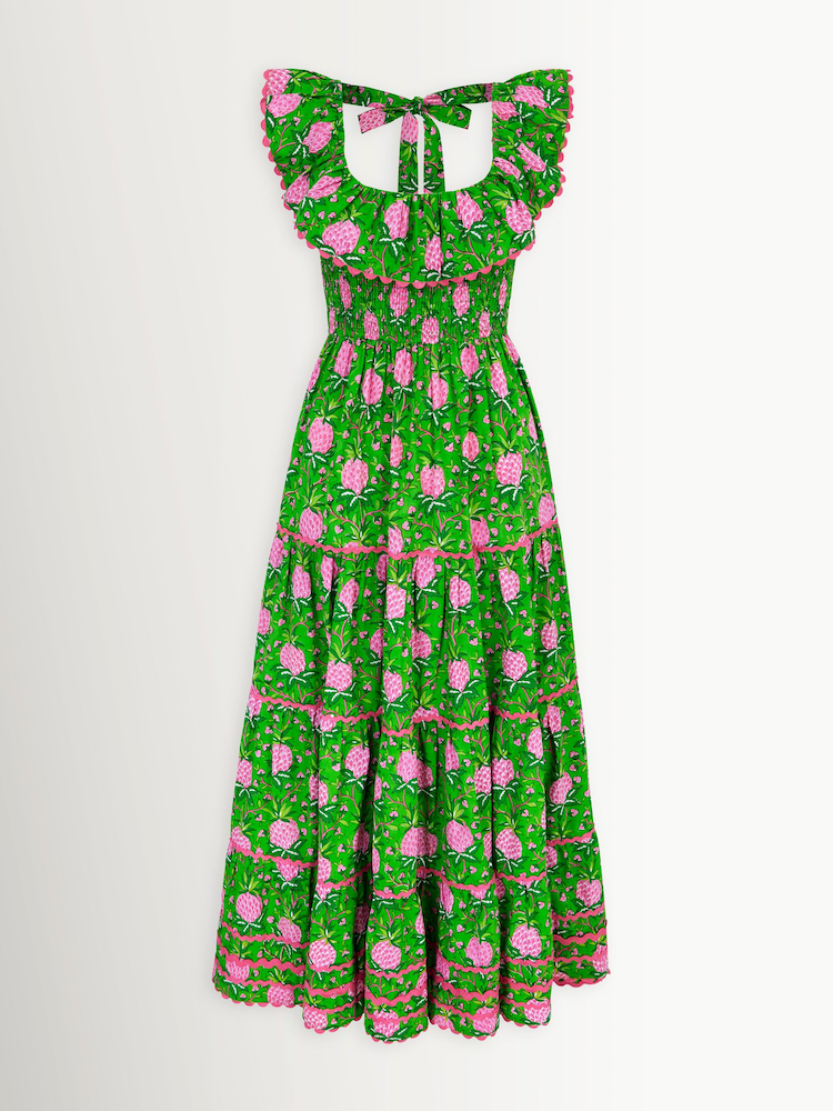 Pink City Prints Lime Pineapple Susie Dress - Image 1 of 1
