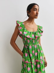 Pink City Prints Lime Pineapple Susie Dress - Image 4 of 10