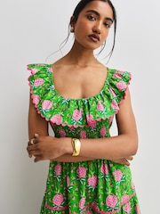 Pink City Prints Lime Pineapple Susie Dress - Image 5 of 10