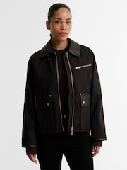 Barbour International Brown Donnington Wax Jacket - Image 1 of 5