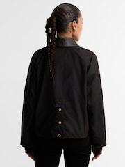 Barbour International Brown Donnington Wax Jacket - Image 3 of 5