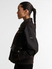 Barbour International Brown Donnington Wax Jacket - Image 5 of 5