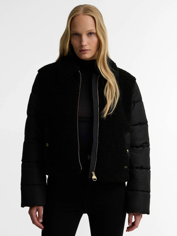 Barbour International Luna Fleece Quilted Jacket - Bild 1 von 6