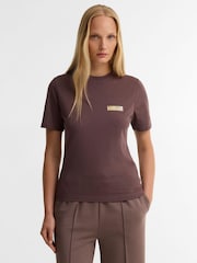 Barbour International Brown Colletta T-Shirt - Image 1 of 5