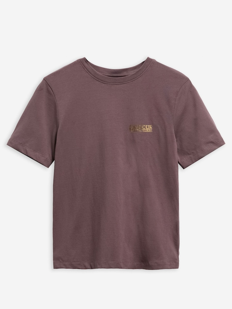 Barbour International Brown Colletta T-Shirt - Image 5 of 5