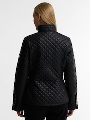 Barbour International Black Binetto Faux Leather Quilted Jacket - Image 3 of 6