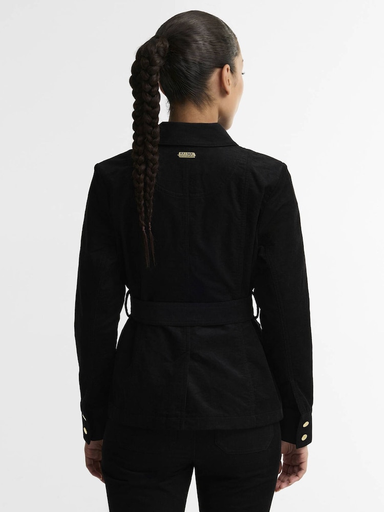 Barbour International Black Kenna Overshirt - Image 2 of 6 Barbour International Black Kenna Overshirt - Image 2 of 6