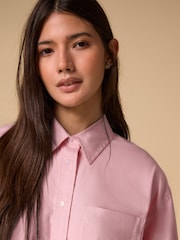 Pink Relaxed Cotton Long Sleeve Shirt - Image 4 of 7