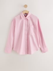 Pink Relaxed Cotton Long Sleeve Shirt - Image 5 of 7