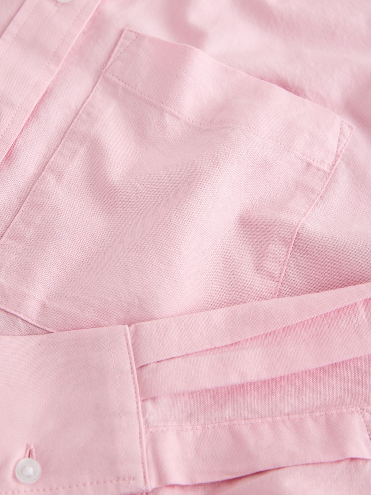 Pink Relaxed Cotton Long Sleeve Shirt - Image 7 of 7 Pink Relaxed Cotton Long Sleeve Shirt - Image 7 of 7