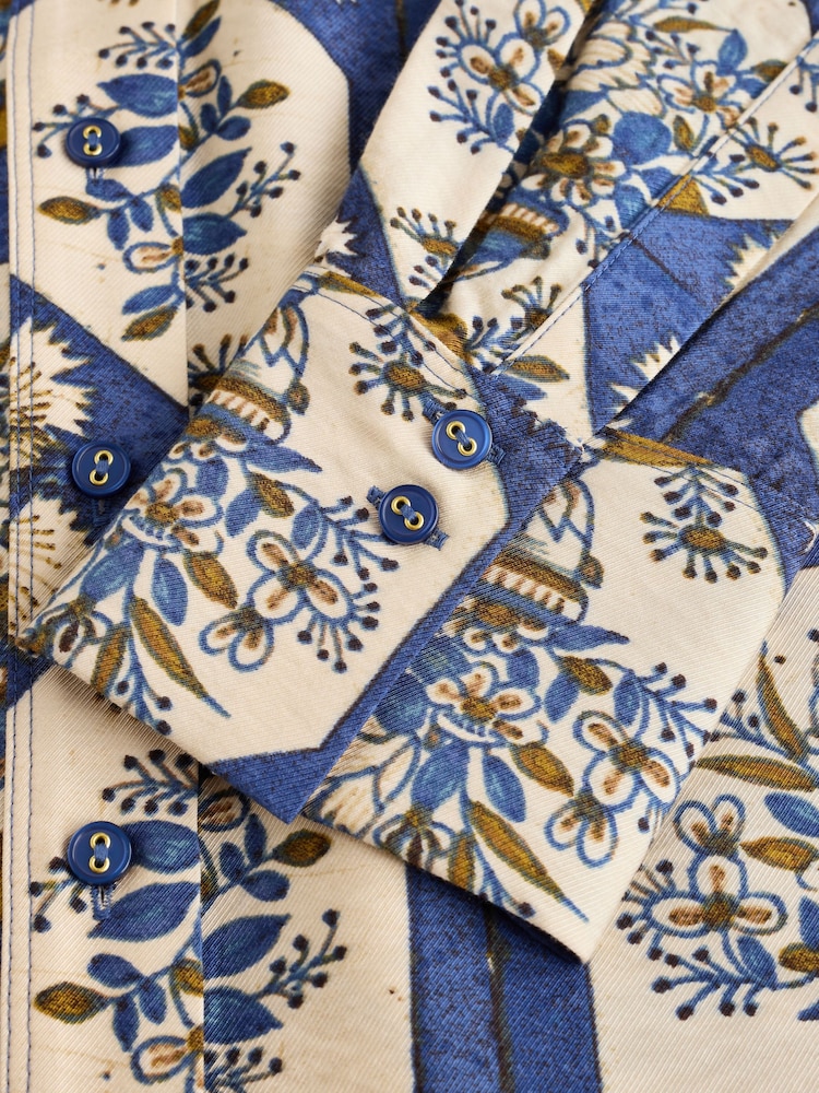 Blue Floral National Trust X Next Vase Print Long Sleeve Shirt - Image 9 of 9 Blue Floral National Trust X Next Vase Print Long Sleeve Shirt - Image 9 of 9