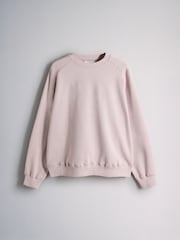 The Set 4 Pack Saddle Sleeve Crew Sweatshirts Light Blue/Berry/Light Pink/Navy - Image 3 of 7