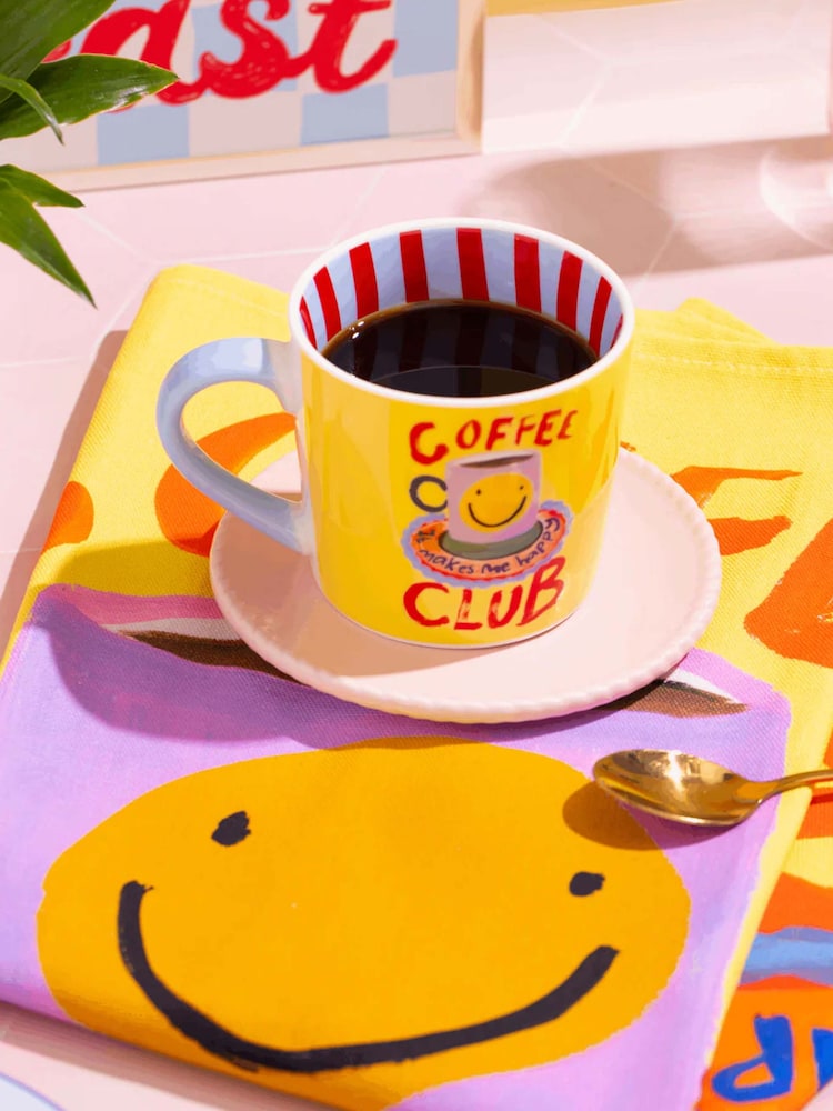 Eleanor Bowmer Multi Good Morning Croissant & Coffee Club Mug Set - Image 5 of 5 Eleanor Bowmer Multi Good Morning Croissant & Coffee Club Mug Set - Image 5 of 5