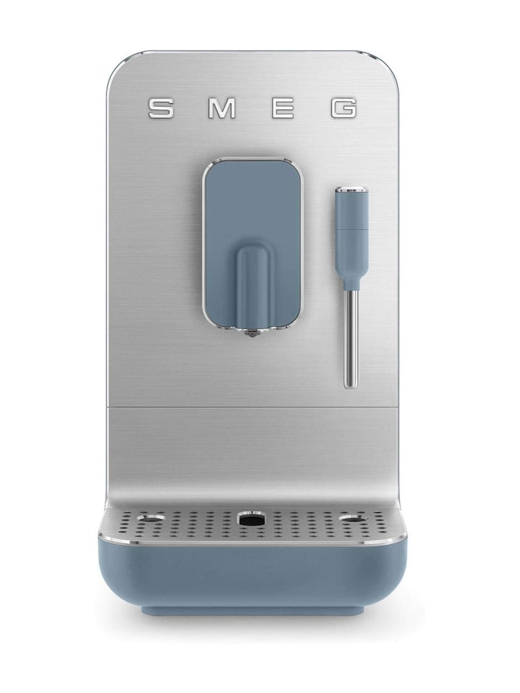 Smeg Matte Storm Blue Bean to Cup Coffee Machine - Image 1 of 8