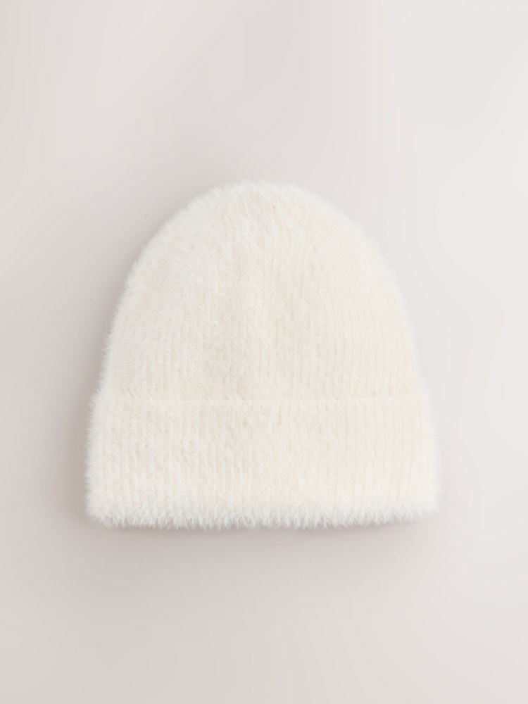 White Feather Beanie (1-16yrs) - Image 1 of 3 White Feather Beanie (1-16yrs) - Image 1 of 3